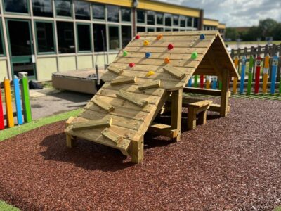 Cabin Climber - on mulch