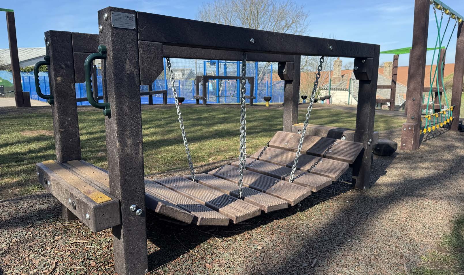 Clatter Post Recycled Plastic Clatter Bridge | Rhino Play